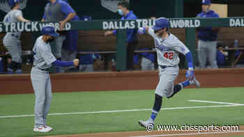 Dodgers set National League record for most home runs in a month