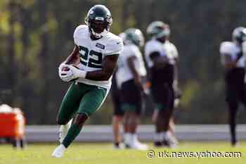 Jets rookie RB Perine injures ankle in stadium practice