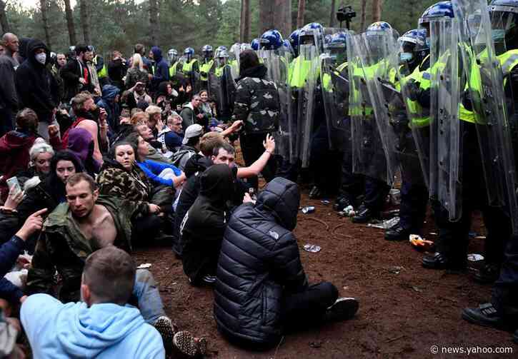 Police break up forest rave in England amid COVID-19 clampdown