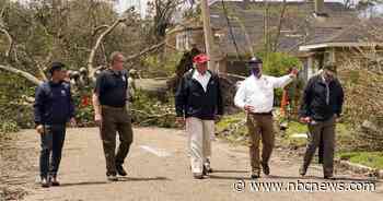 Trump surveys Hurricane Laura damage in post-convention trip