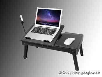 This $38 laptop stand has a built-in reading lamp, cooling fan and USB hub     - CNET