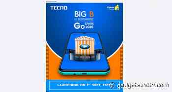 Tecno Spark Go 2020 to Launch in India Tuesday, Flipkart Availability Confirmed