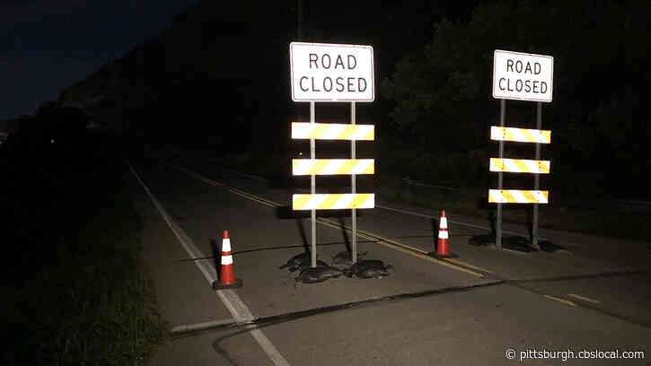 Part Of Glassport-Elizabeth Road Closed Due To Potential Rock Slide