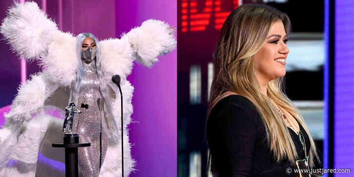 Lady Gaga Gets Artist of the Year Award from Kelly Clarkson at VMAs 2020!
