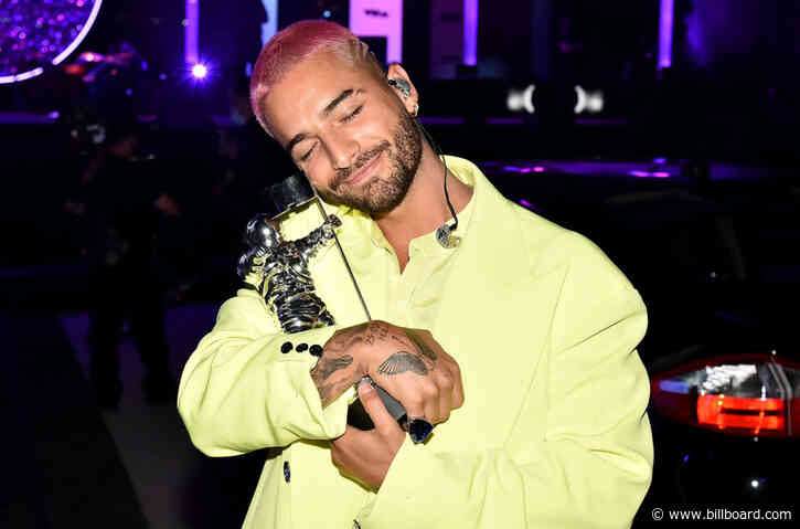 Maluma and CNCO Each React to Winning Their First-Ever Moon Person at the 2020 VMAs