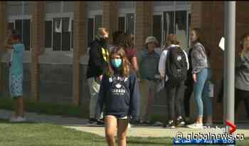 Edmonton area students begin returning to school for first time since March