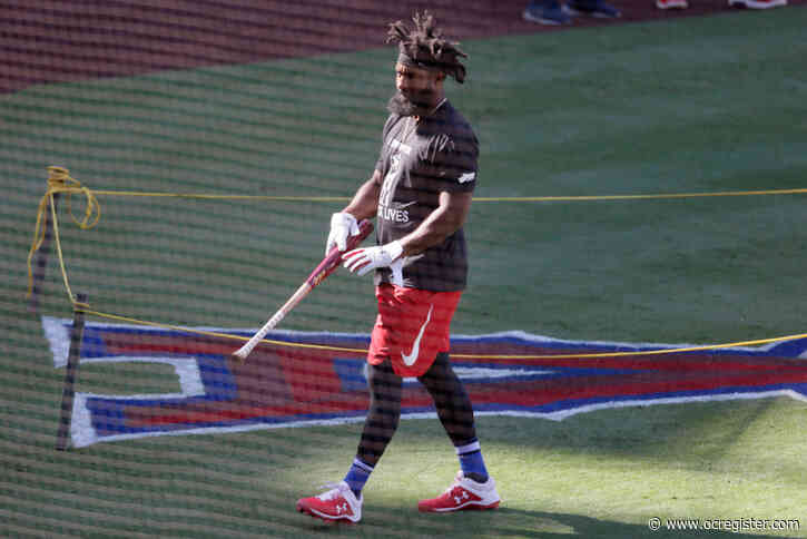 Angels deal Brian Goodwin to Reds for two pitchers