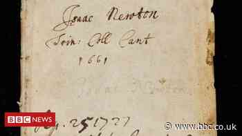 Sir Isaac Newton's notes among Cambridge web gallery 'treasures'