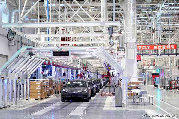 Tesla shows off the inside of its China factory in new video where you can see the Model 3 being made