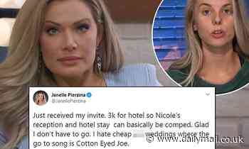 Big Brother star Janelle Pierzina BASHES Nicole Franzel for charging $3K to attend her wedding