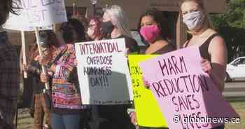 Harm-reduction rally held in Lethbridge: ‘Like taking a hospital away from a community and leaving an ambulance’