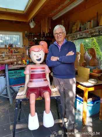 Bieke en Jef maken levensgroot houten beeld: het Pagaddermeisje - Het Nieuwsblad