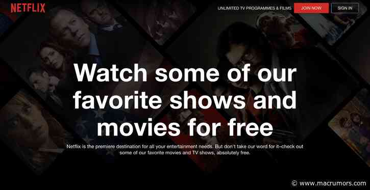 Netflix's Limited Free Access Works on Mac and iPad, but Not iPhone