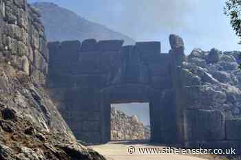 Wildfire stopped at gate of ancient fortress city in Greece - St Helens Star