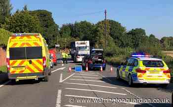 A50 Manchester Road at Knutsford closed after serious crash involving HGV and car