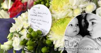 Floral tributes left at scene of crash which killed young mother