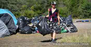 Big clean-up after two-day illegal rave near Banwen