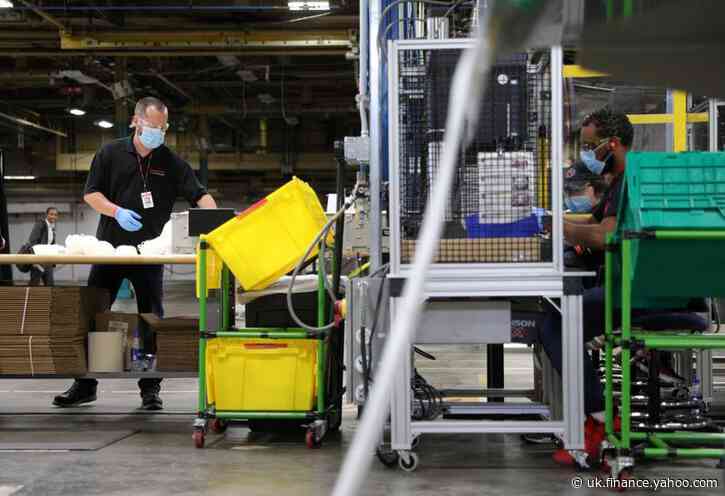 U.S. manufacturing activity at nearly two-year high; new orders accelerate