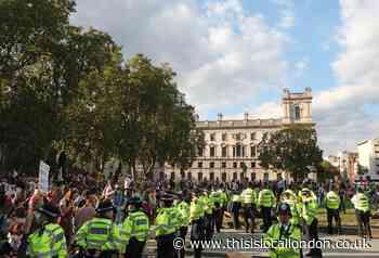 90 arrests as Extinction Rebellion protest in Central London
