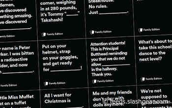 Cards Against Humanity Family Edition delivered kids in quarantine