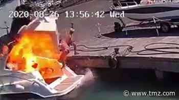 Boat Explosion in Italy Sends Woman Flying Through Air, Others Leap to Safety