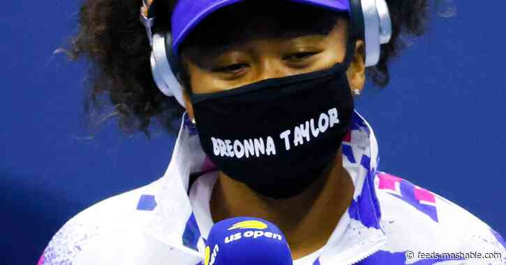 Naomi Osaka honors Breonna Taylor during US Open match