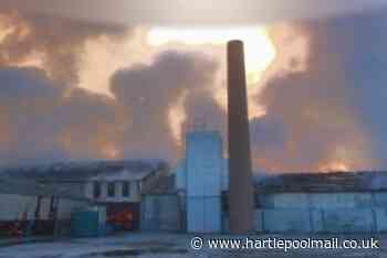 Warning to keep windows shut as dozens of County Durham firefighters tackle major blaze - Hartlepool Mail