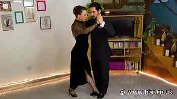 Coronavirus: Tango competitors take to the living room floor
