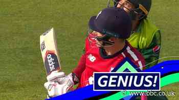 England v Pakistan: Tom Banton hits 'incredible' reverse paddle for six