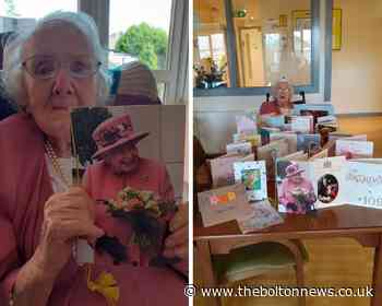 Bolton resident celebrates landmark birthday with a card from the Queen - The Bolton News