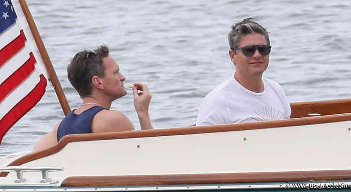 Neil Patrick Harris & David Burtka Spend the Day at Sea with Friends