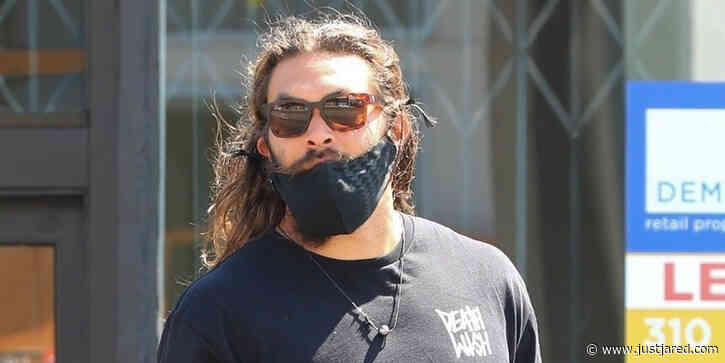 Jason Momoa Enjoys Lunch With Friends in LA