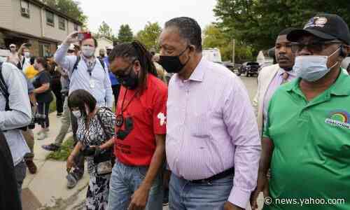 Jacob Blake family reject 'orange man in the White House' as Trump tours nearby