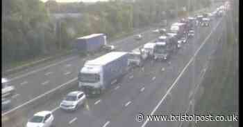 Delays after van, coach and lorry in M5 bridge crash - updates