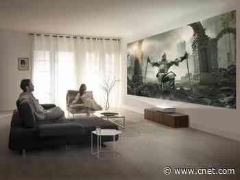 Samsung The Premiere 4K laser smart projector puts out 130-inch picture     - CNET