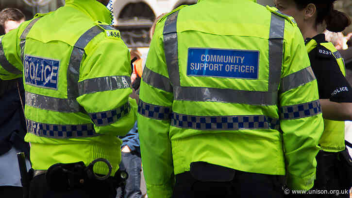 UNISON welcomes police chiefs’ report on safety