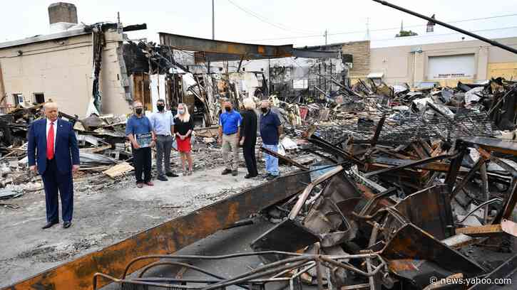 MAGA Fans Back Teen Vigilante During Eerie Trump Visit to Kenosha