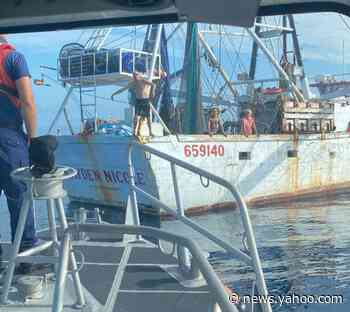 Three people on a sinking fishing boat rescued by Coast Guard off Key West