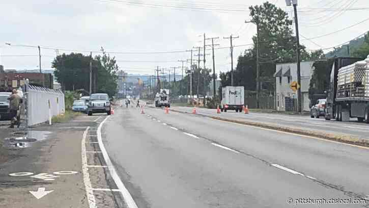 Utility Pole Catches Fire, Causing Power Outages And Backing Up Traffic On Neville Island