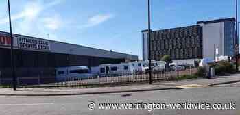 Travellers set up camp at Warrington town centre site - Gary Skentelbery