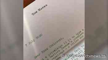 'What a privilege it is': Tom Hanks sends letter to Saskatoon typewriter repairman