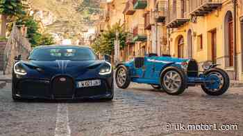 Bugatti Divo meets way older brother, the Type 35, in historic reunion