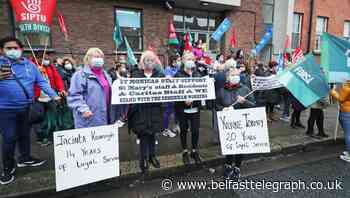 Care home staff hold protest for fair redundancy deal