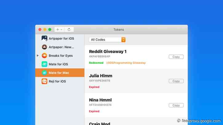 ‘Tokens 2’ lets developers generate and manage app promo codes directly on macOS