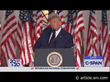 Trump takes jab at Biden during V-J Day visit to battleship