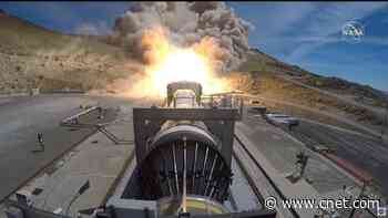 NASA conducts Artemis moon-mission booster test video     - CNET
