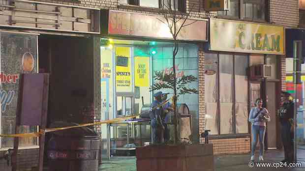 Six injured after drive-by shooting at Toronto bakery - CP24 Toronto's Breaking News