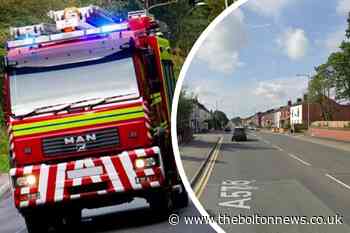 Worsley Road crash sees two people taken to hospital