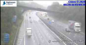 M5 lane closure as rain causes 'dangerous' driving conditions - live
