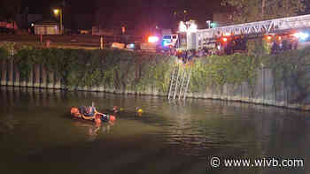 Crews search Buffalo River after report of car in water